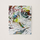 抽象的な赤血球の医学のギフト ジグソーパズル (縦)