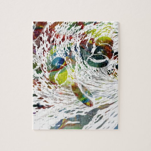 抽象的な赤血球の医学のギフト ジグソーパズル (縦)