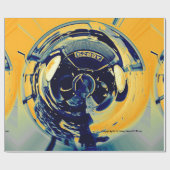 抽象的な車の包装紙 ラッピングペーパー (フラット)