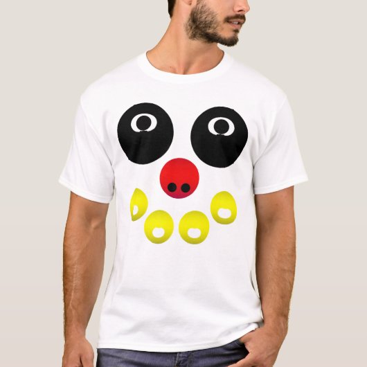 抽象的な輝きの顔 Tシャツ (正面)