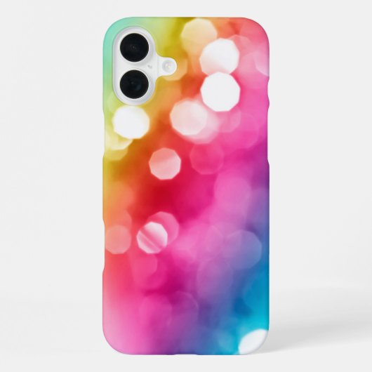 抽象的な輝き iPhone 16 Plus カバー (裏面)