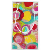 抽象的な近代美術の円の絵画のパーティー スモールペーパーバッグ (正面)