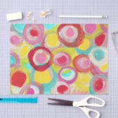 抽象的な近代美術の円の絵画のパーティー 薄葉紙 (クラフト)