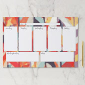 抽象的な週間カレンダーの大きいTearawayのパッド ペーパーパッド (インサイチュ)