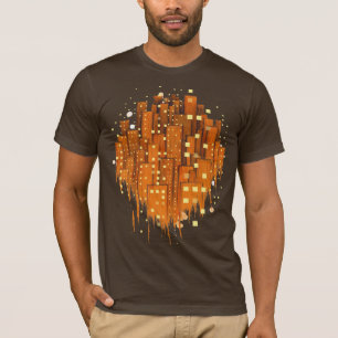 抽象的な都市 Tシャツ