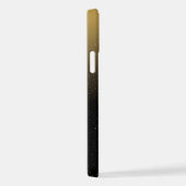 抽象的な金のスパークル模様 iPhoneケース (右側面)
