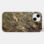 抽象的な金の水の波紋 Case-Mate iPhoneケース (裏面 (横))