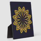 抽象的な金の花 フォトプラーク (側面)
