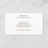 抽象的な金円の要素のデザイン 名刺 (裏面)