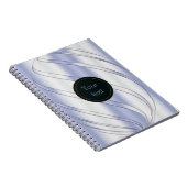 抽象的な金属動的質 ノートブック (右側)