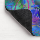 抽象的な金属葉 マウスパッド (コーナー)