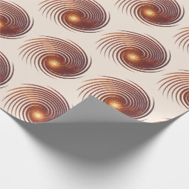 抽象的な金属金螺線形 ラッピングペーパー