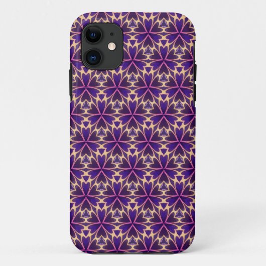 抽象的な金色とピンクの花 Case-Mate iPhoneケース (裏面)
