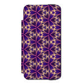 抽象的な金色とピンクの花 INCIPIO iPhoneウォレットケース (フォリオ 正面)