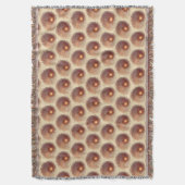 抽象的な金螺線形パターン スローブランケット (正面縦)