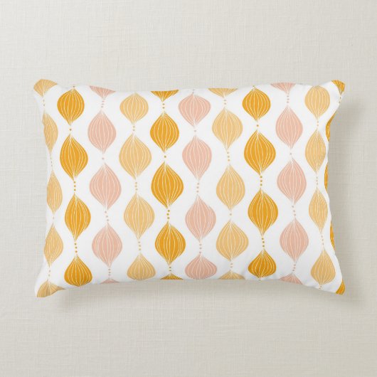 抽象的な金ogeeパターン背景 アクセントクッション (正面)