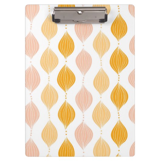 抽象的な金ogeeパターン背景 クリップボード (正面)