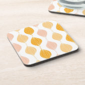 抽象的な金ogeeパターン背景 コースター (左側)