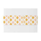 抽象的な金ogeeパターン背景 招待状ベリーバンド (裏面例)