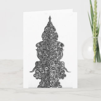 抽象的な鏡のデザイン カード