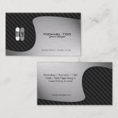 抽象的な陰陽のグラフィック・デザインの名刺 名刺 (正面/裏面)