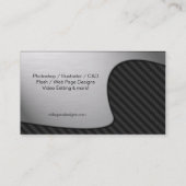 抽象的な陰陽のグラフィック・デザインの名刺 名刺 (裏面)