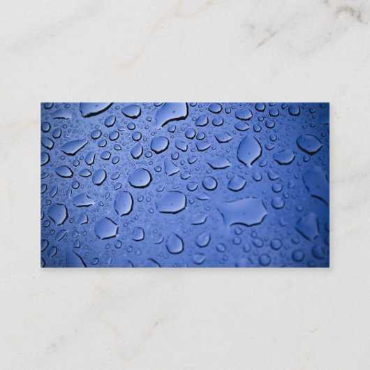 抽象的な雨しぶきの名刺 名刺 (正面)