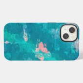 抽象的な雨滴 iPhoneケース (裏面横)
