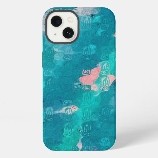 抽象的な雨滴 iPhoneケース (裏面)