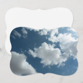 抽象的な雲のスカイフォトグラフィー (正面/裏面)