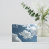 抽象的な雲のスカイフォトグラフィー 名刺 (スタンド正面)