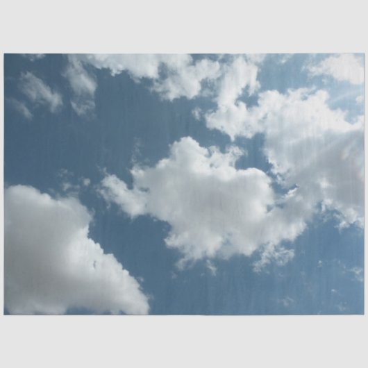 抽象的な雲のスカイフォトグラフィー 薄葉紙 (正面)