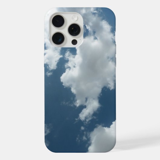 抽象的な雲のスカイフォトグラフィー iPhoneケース (裏面)
