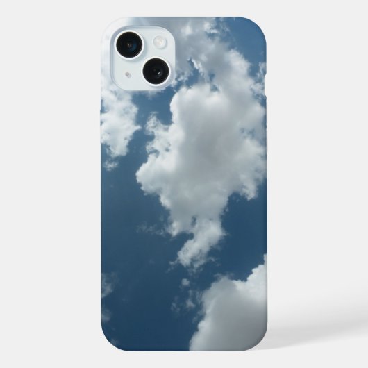 抽象的な雲のスカイフォトグラフィー iPhoneケース (裏面)