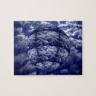 抽象的な雲の3Dスフィア ジグソーパズル