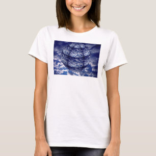 抽象的な雲の3Dスフィア Tシャツ