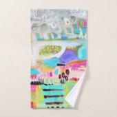 抽象的な雲 バスタオルセット (ハンドタオル)