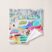 抽象的な雲 バスタオルセット (ウォッシュタオル)