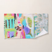 抽象的な雲 バスタオルセット (ハンドタオル)