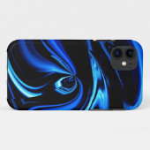 抽象的な青いクジラへの給餌 Case-Mate iPhoneケース (裏面(横))