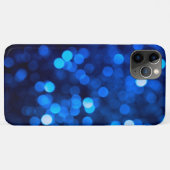 抽象的な青い光の点 Case-Mate iPhoneケース (裏面(横))