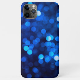 抽象的な青い光の点 iPhone 11 PRO MAXケース