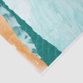 抽象的な青い川の紙のデコパージュ 薄葉紙 (詳細)