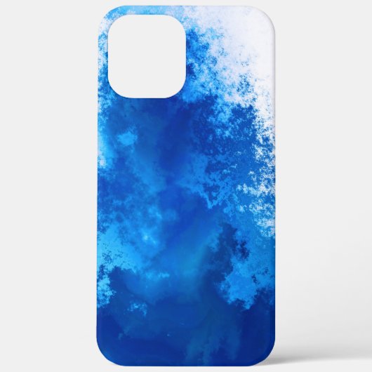 抽象的な青い無地のデザイン Case-Mate iPhoneケース (裏面)