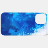 抽象的な青い無地のデザイン Case-Mate iPhoneケース (裏面 (横))