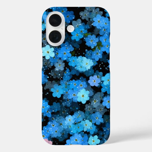 抽象的な青い花 Case-Mate iPhoneケース (裏面)