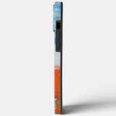 抽象的な青とオレンジのモダンアート Case-Mate iPhoneケース (裏面 / 左)