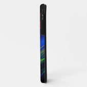 抽象的な青と赤と緑の渦巻き効果 Case-Mate iPhoneケース (裏面/左)