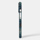 抽象的な青と金のペイントテクスチャ Case-Mate iPhoneケース (裏面 / 左)