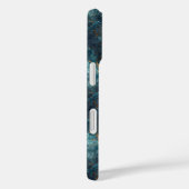 抽象的な青と金のペイントテクスチャ Case-Mate iPhoneケース (裏面 / 右)